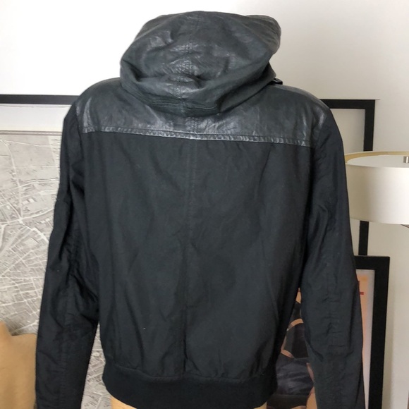 YIGAL AZROUEL Mens Leather and cotton Jacket Size L - Picture 7 of 10